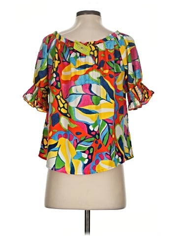 Periwinkle Short Sleeve Blouse (view 2)