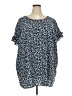 Lane Bryant 100% Polyester Blue Casual Dress Size 28 - photo 1