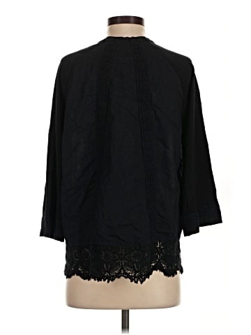 LOGO by Lori Goldstein 3/4 Sleeve Blouse (view 2)