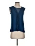 Halogen 100% Rayon Blue Sleeveless Blouse Size S - photo 1