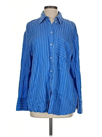 Zara Long Sleeve Button-Down Shirt (view 1)