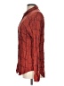 Stylus 100% Rayon Plaid Red Long Sleeve Button-Down Shirt Size L - photo 5