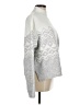Nine West Chevron-herringbone Silver Pullover Sweater Size M - photo 4