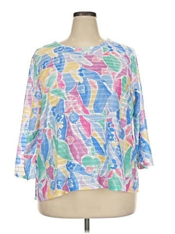 Alfred Dunner 3/4 Sleeve T-Shirt (view 1)