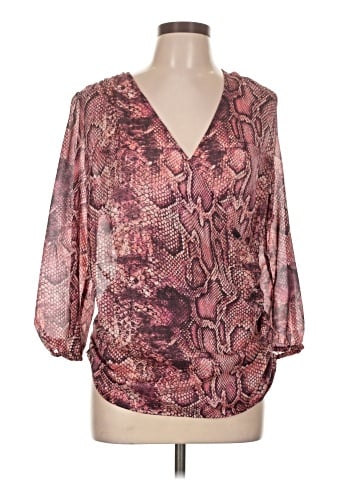 Aqua 3/4 Sleeve Blouse (view 1)