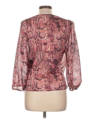 Aqua 3/4 Sleeve Blouse (view 2)