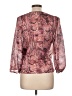 Aqua 100% Polyester Pink 3/4 Sleeve Blouse Size L - photo 2