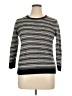 J.Crew Factory Store 100% Cotton Stripes Gray Pullover Sweater Size XL - photo 1