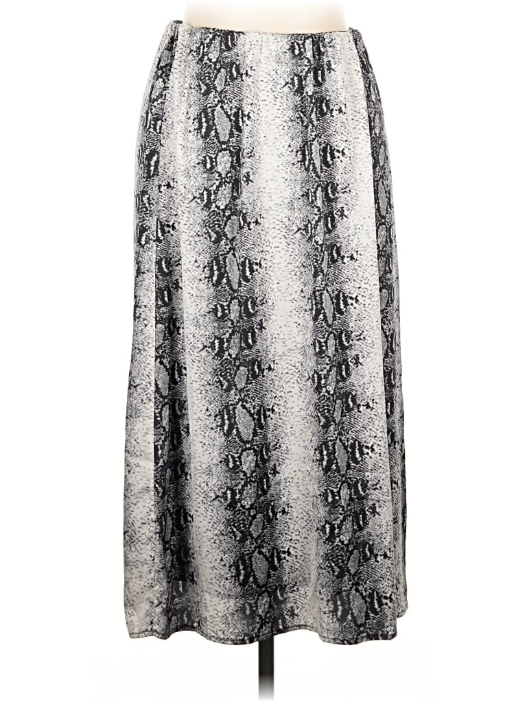 Pre-owned Wdny Formal Skirt In Silver