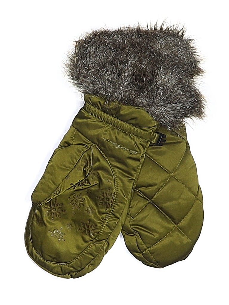 Pre-owned Assorted Brands Mittens In Green