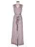 Monteau Chevron-herringbone Burgundy Jumpsuit Size M - photo 1