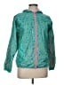 Lands' End 100% Polyester Print Green Windbreaker Size L - photo 1