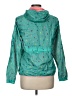 Lands' End 100% Polyester Print Green Windbreaker Size L - photo 2