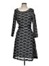 ECI Argyle Black Gray Casual Dress Size 12 - photo 1