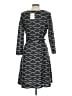 ECI Argyle Black Gray Casual Dress Size 12 - photo 2