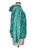 Lands' End 100% Polyester Print Green Windbreaker Size L - photo 4