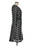 ECI Argyle Black Gray Casual Dress Size 12 - photo 4