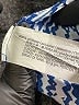 Zara Print Blue Long Sleeve Blouse Size L - photo 7