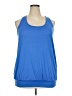 Just My Size Blue Tank Top Size 2X Plus - photo 1