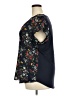 Papermoon 100% Polyester Floral Black Short Sleeve Blouse Size 2X - photo 5