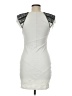 Bebe Silver Cocktail Dress Size M - photo 2