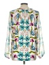 JM Collection Teal Long Sleeve Blouse Size L - photo 2