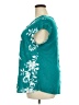 Daniel Rainn 100% Rayon Teal Short Sleeve Blouse Size 2X - photo 5