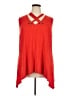 Cable & Gauge Red Sleeveless Blouse Size 2X - photo 1