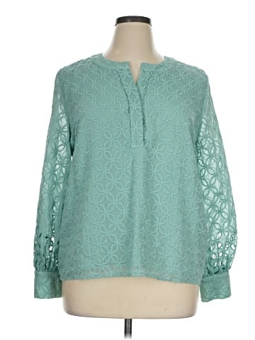 Ann Taylor Long Sleeve Blouse (view 1)