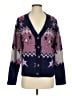 Johnny Was Stars Purple Wool Cardigan Size S - photo 1