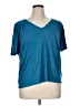 Ann Taylor 100% Linen Teal Short Sleeve Top Size XL - photo 1