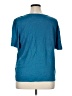 Ann Taylor 100% Linen Teal Short Sleeve Top Size XL - photo 2