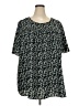 BLOOMCHIC Black Short Sleeve Top Size 26 - photo 1