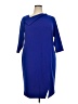 Calvin Klein Solid Blue Casual Dress Size 18 - photo 1