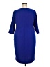 Calvin Klein Solid Blue Casual Dress Size 18 - photo 2