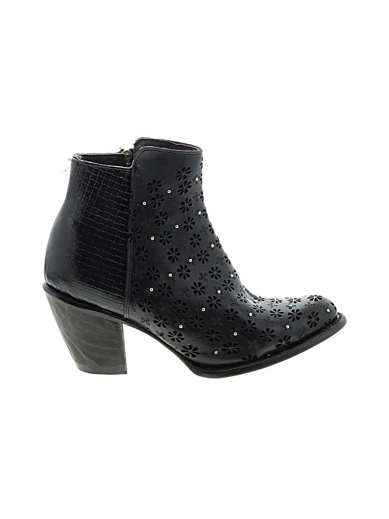Pre-owned Assorted Brands Ankle Boots In Black