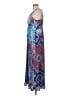 Unbranded Print Blue Casual Dress Size L - photo 5