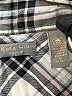 Kate Hill Plaid Silver Long Sleeve Button-Down Shirt Size 6 - photo 7