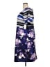 ELOQUII Floral Stripes White Purple Casual Dress Size 22 Plus - photo 5