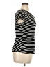 Max Studio Stripes Black Short Sleeve Turtleneck Size XL - photo 4