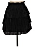 H&M 100% Polyester Solid Black Formal Skirt Size 8 - photo 1