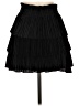 H&M 100% Polyester Solid Black Formal Skirt Size 8 - photo 2