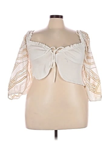 Free People 3/4 Sleeve Blouse (view 1)