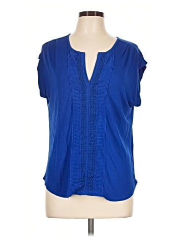 Cable & Gauge Short Sleeve Blouse (view 1)