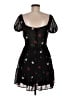Francesca's 100% Polyester Hearts Black Cocktail Dress Size M - photo 2