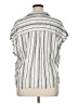 Gap Stripes Ivory Short Sleeve Blouse Size XL (tall) - photo 2