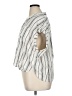 Gap Stripes Ivory Short Sleeve Blouse Size XL (tall) - photo 5
