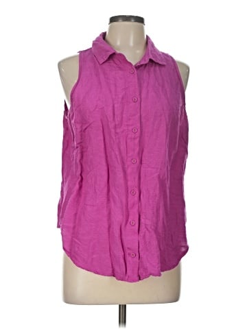 Boston Proper Sleeveless Button-Down Shirt (view 1)