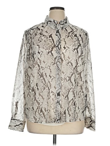 Ann Taylor Long Sleeve Button-Down Shirt (view 1)