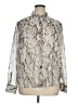 Ann Taylor Silver Long Sleeve Button-Down Shirt Size XL - photo 1